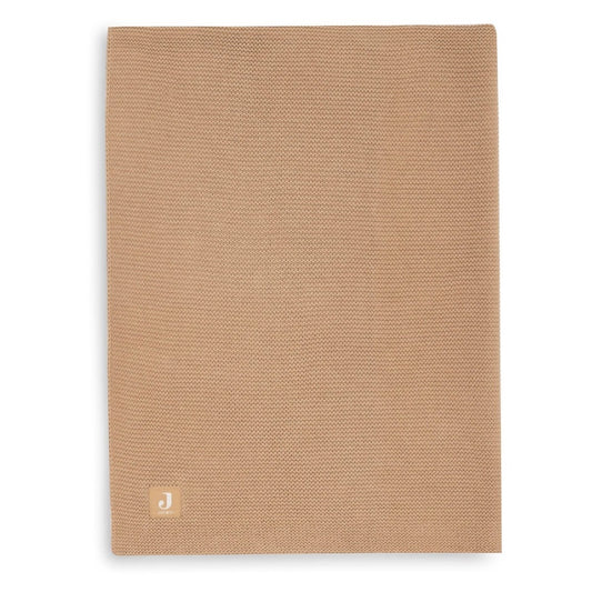 Jollein Basic Knit megztas kūdikio pledas rudas 100x150cm. 1 TOG