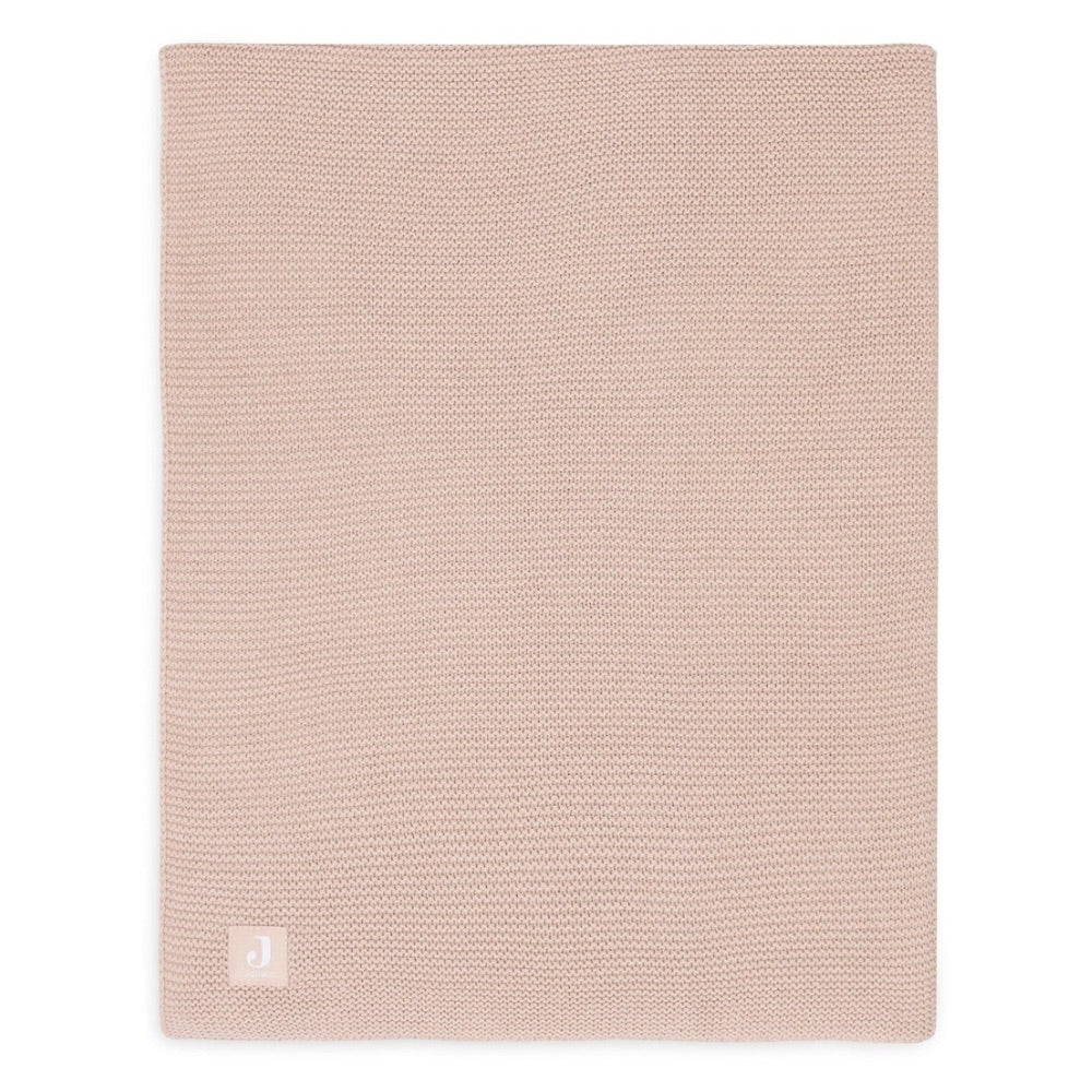 Jollein Basic Knit megztas kūdikio pledas rožinis 100x150cm. 1 TOG