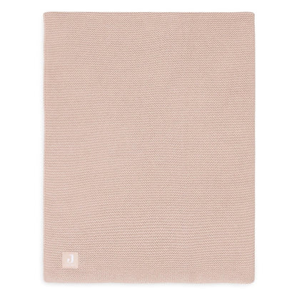 Jollein Basic Knit megztas kūdikio pledas rožinis 100x150cm. 1 TOG