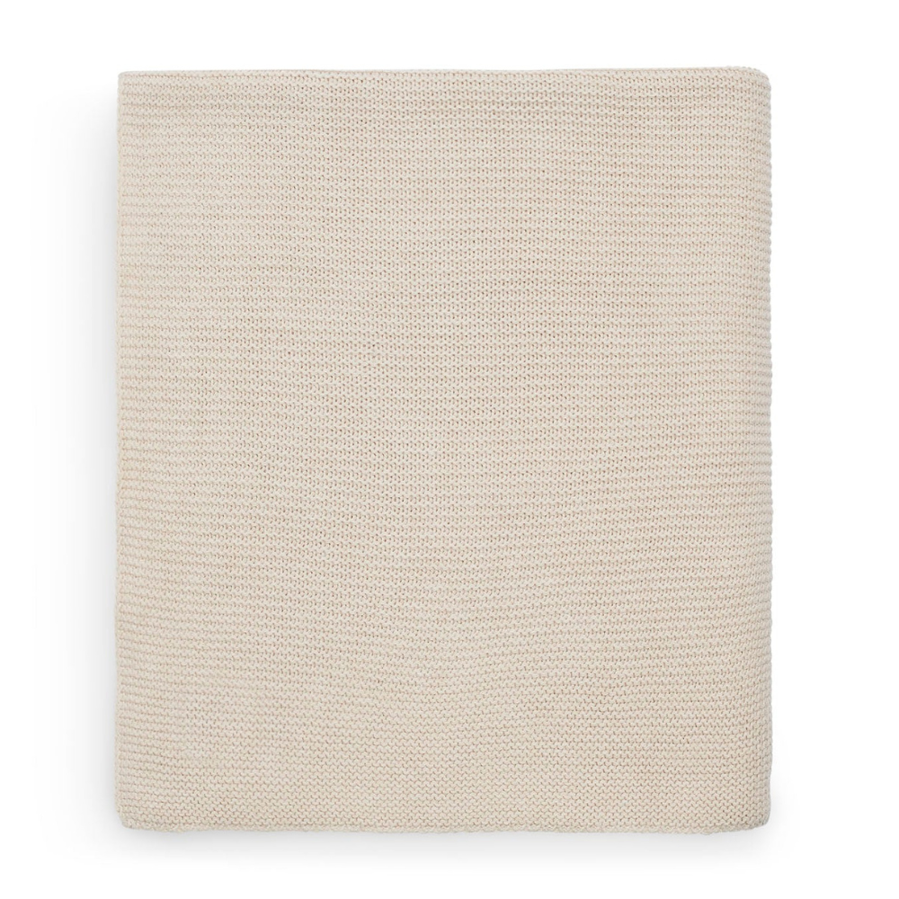 Jollein Basic Knit megztas kūdikio pledas šviesiai rudas 100x150cm. 1 TOG