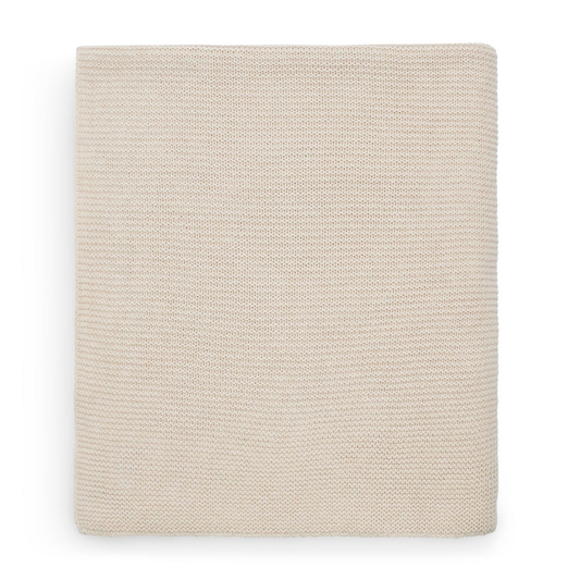 Jollein Basic Knit megztas kūdikio pledas šviesiai rudas 100x150cm. 1 TOG